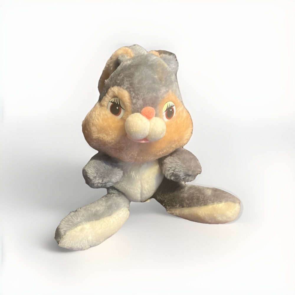 Vintage Thumper Rabbit Bambi Walt Disney Knickerbocker Stuffed Animal Plush Toy